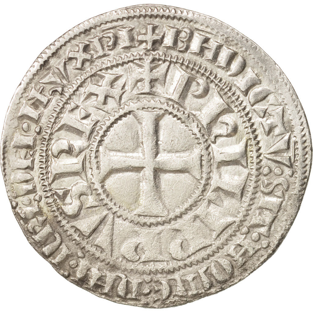 France, Philippe IV, Gros Tournois, AU(50-53), Silver, Duplessy:213