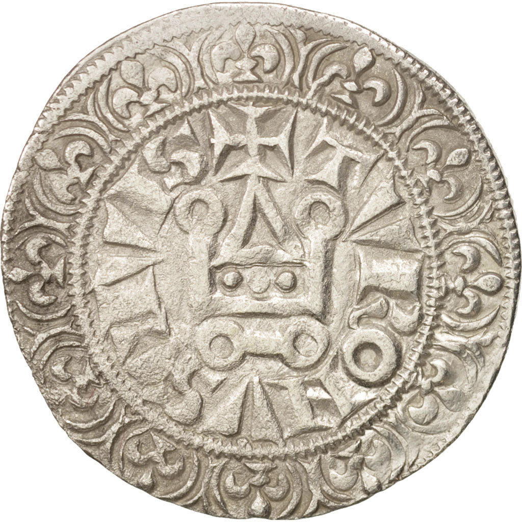 France, Philippe IV, Gros Tournois, AU(50-53), Silver, Duplessy:213
