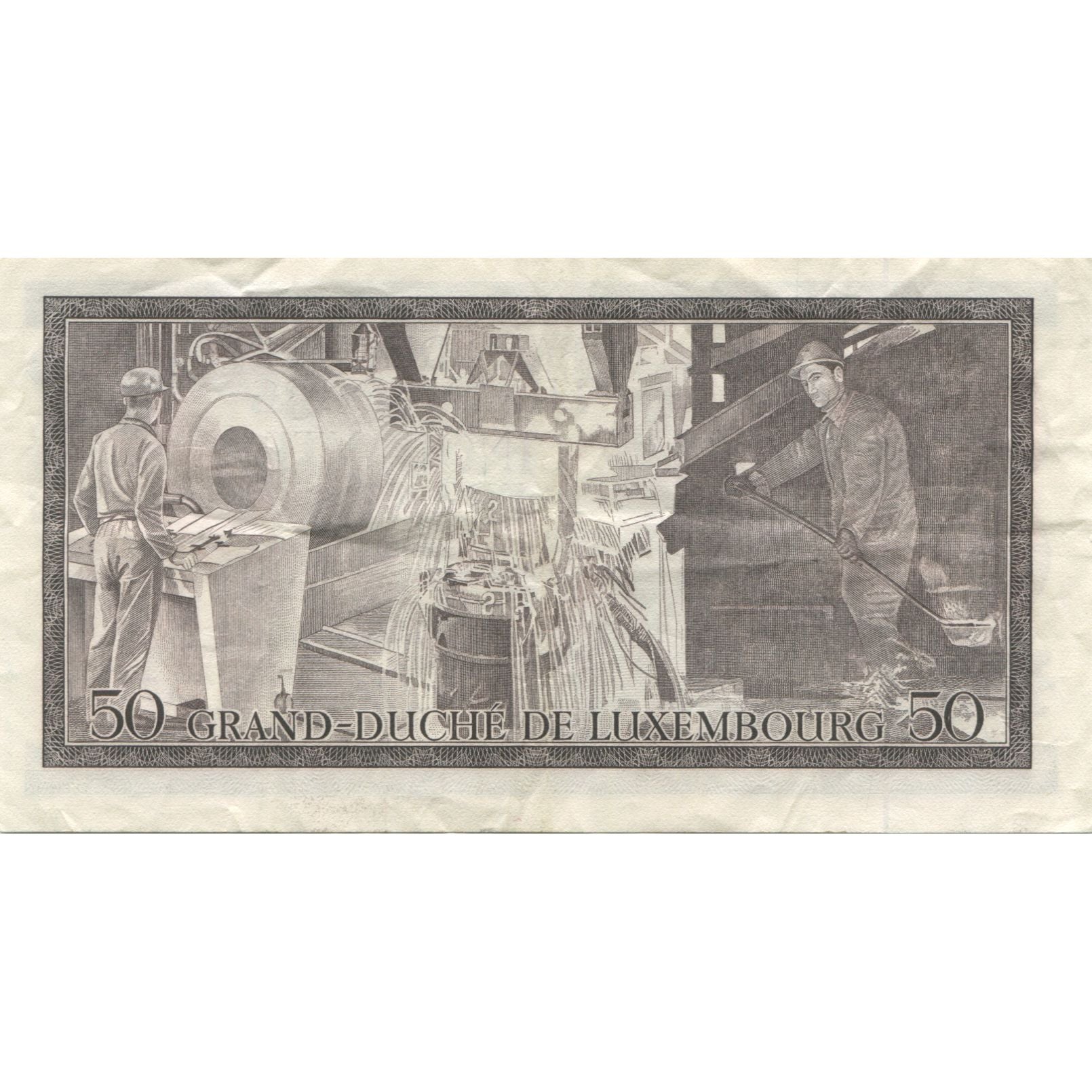 Banknote, Luxembourg, 50 Francs, 1972, 1972-08-25, KM:55a, VF(20-25)
