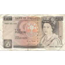 Nota, Grã-Bretanha, 10 Pounds, 1980-84, KM:379b, VF(20-25)