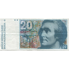 Banknote, Switzerland, 20 Franken, 1978, 1978, KM:55a, EF(40-45)