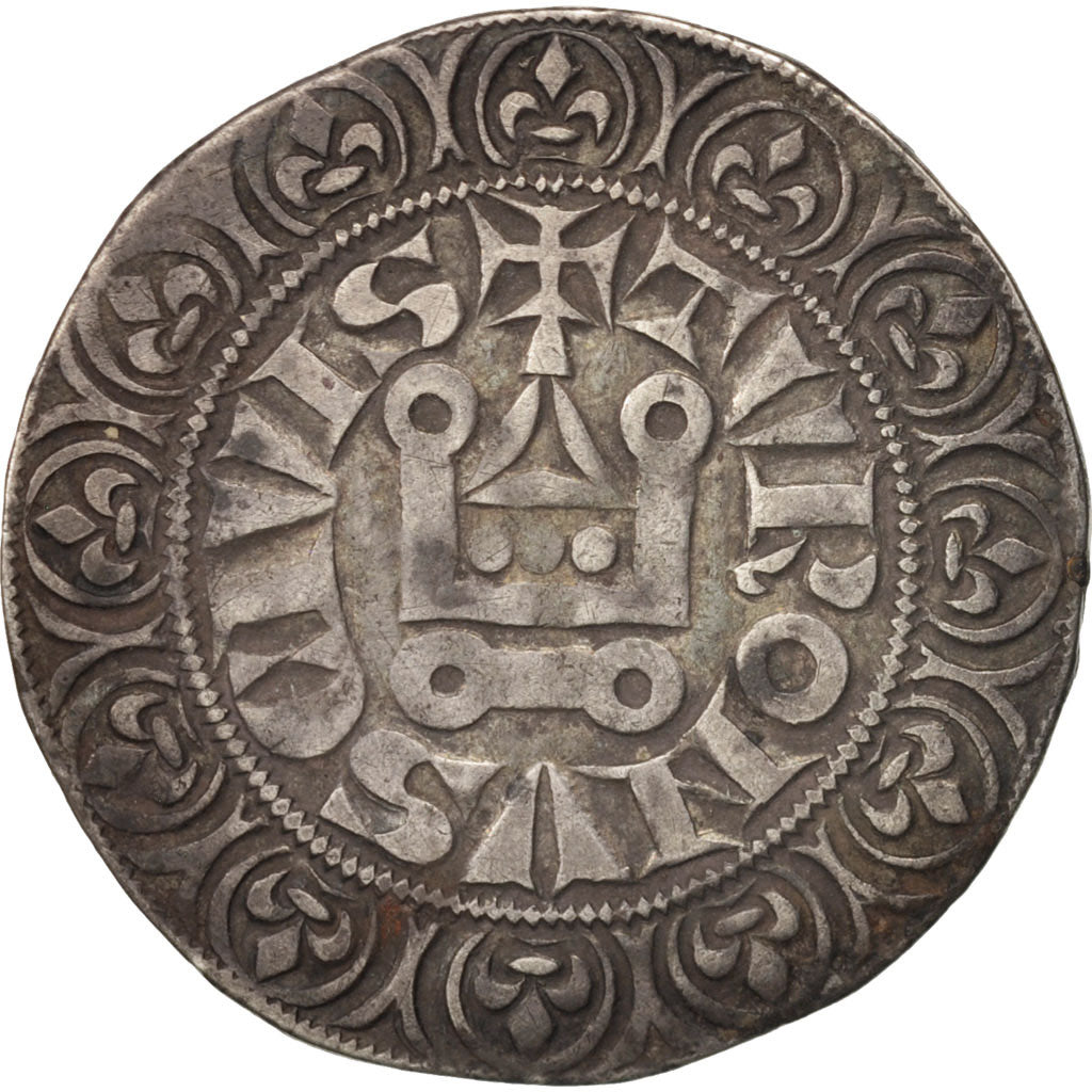 Coin, France, Philip IV, Gros Tournois, EF(40-45), Silver, Duplessy:213