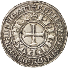 France, Philippr IV, Gros Tournois à l'O Long, TTB+, Argent, Duplessy:214