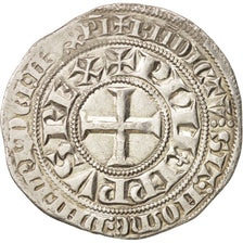 France, Philippe IV, Gros Tournois, EF(40-45), Silver, Duplessy:214