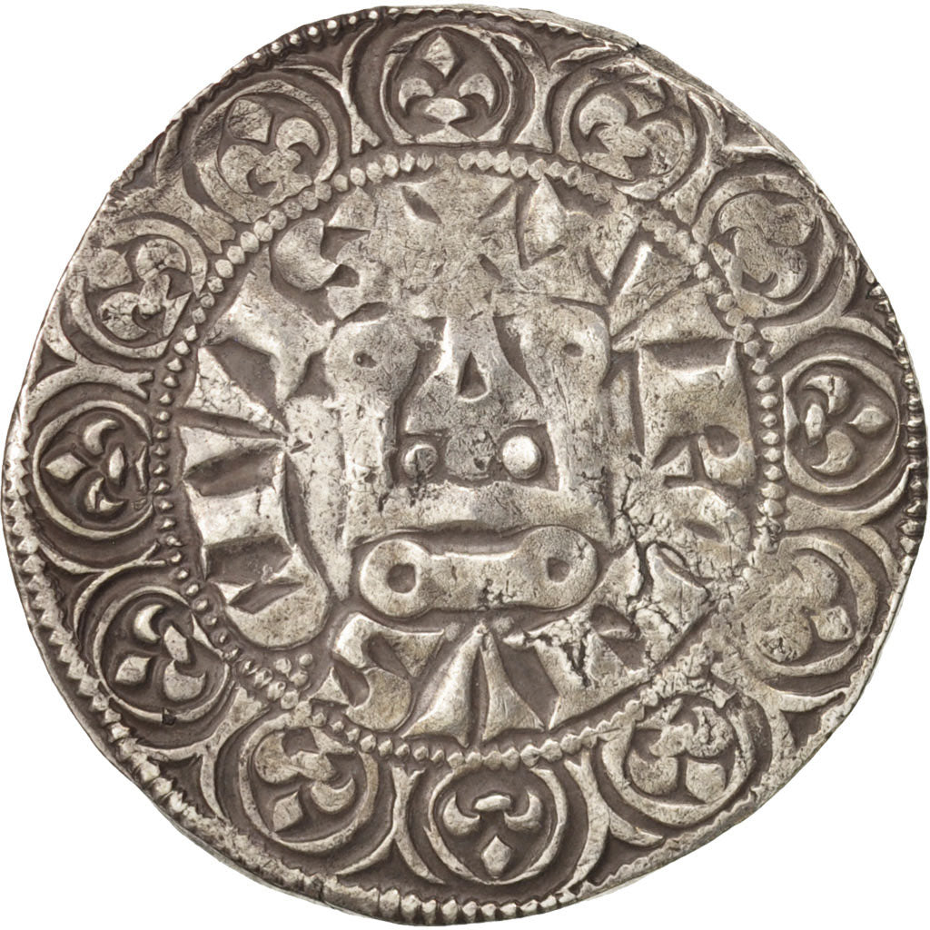 Munten, Frankrijk, Filip IV, Gros Tournois, FR+, Zilver, Duplessy:214