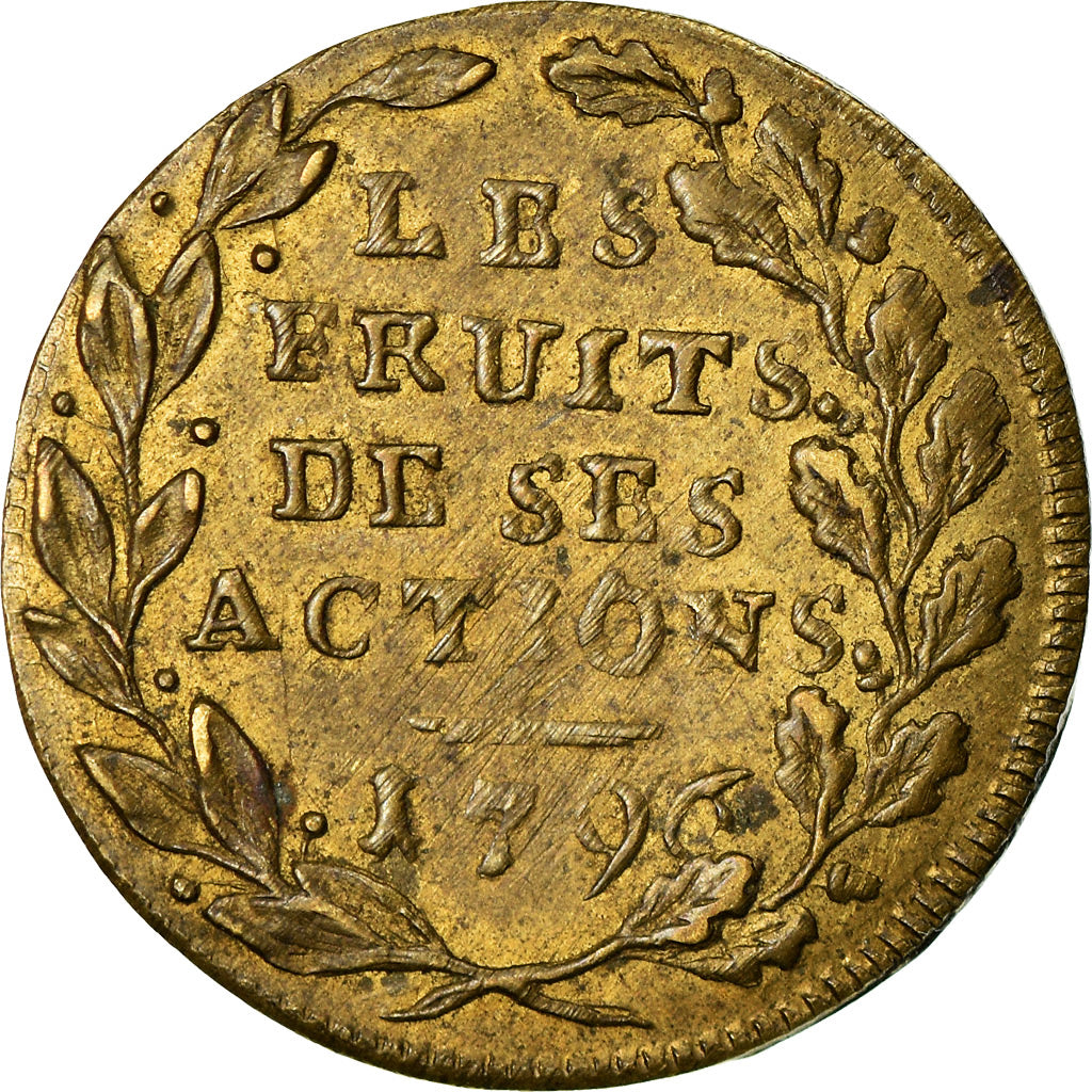 France, Token, Napoléon Bonaparte, Le Fruit de ses Actions, History, 1796