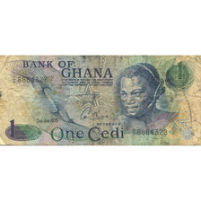 Banknote, Ghana, 1 Cedi, 1976, 1976-01-02, KM:13c, VF(20-25)