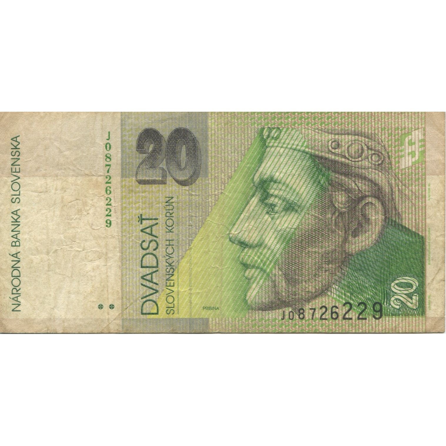 Banknote, Slovakia, 20 Korun, 1997, 1997-10-31, KM:20c, VF(20-25)