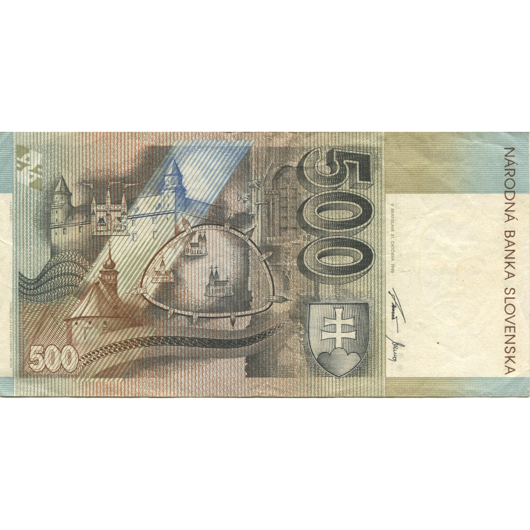 Banknote, Slovakia, 500 Korun, 1996, 1996-10-31, KM:27A, EF(40-45)