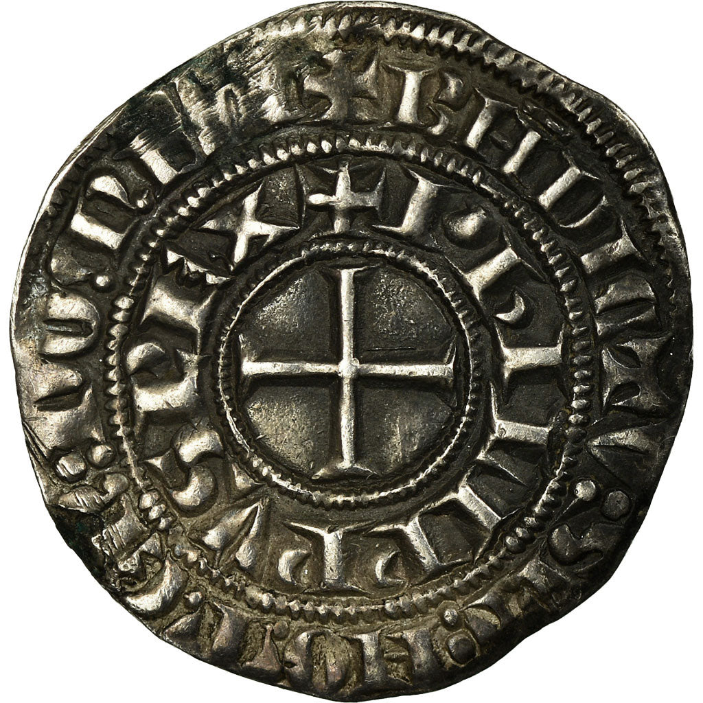 Coin, France, Philip IV, Maille Tierce, EF(40-45), Silver, Duplessy:219