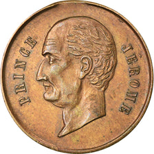 Francia, Token, Mort du Prince Jérome Bonaparte, History, 1860, MBC+, Cobre