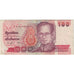 Banknote, Thailand, 100 Baht, KM:97, F(12-15)