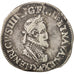 Henri IV, Demi Franc, 1603, Lyon, VF(30-35), Silver, Sombart:4778