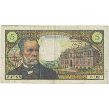 Frankreich, 5 Francs, Pasteur, B.106, SGE, Fayette:61.10, KM:146b