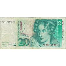 Banknote, GERMANY - FEDERAL REPUBLIC, 20 Deutsche Mark, 1993, 1993-10-01
