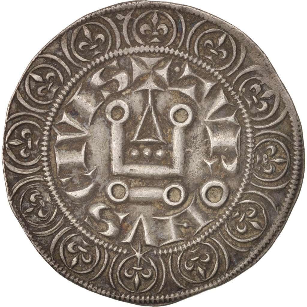 Louis IX, Gros Tournois à l'étoile, TTB+, Argent, Duplessy:190E