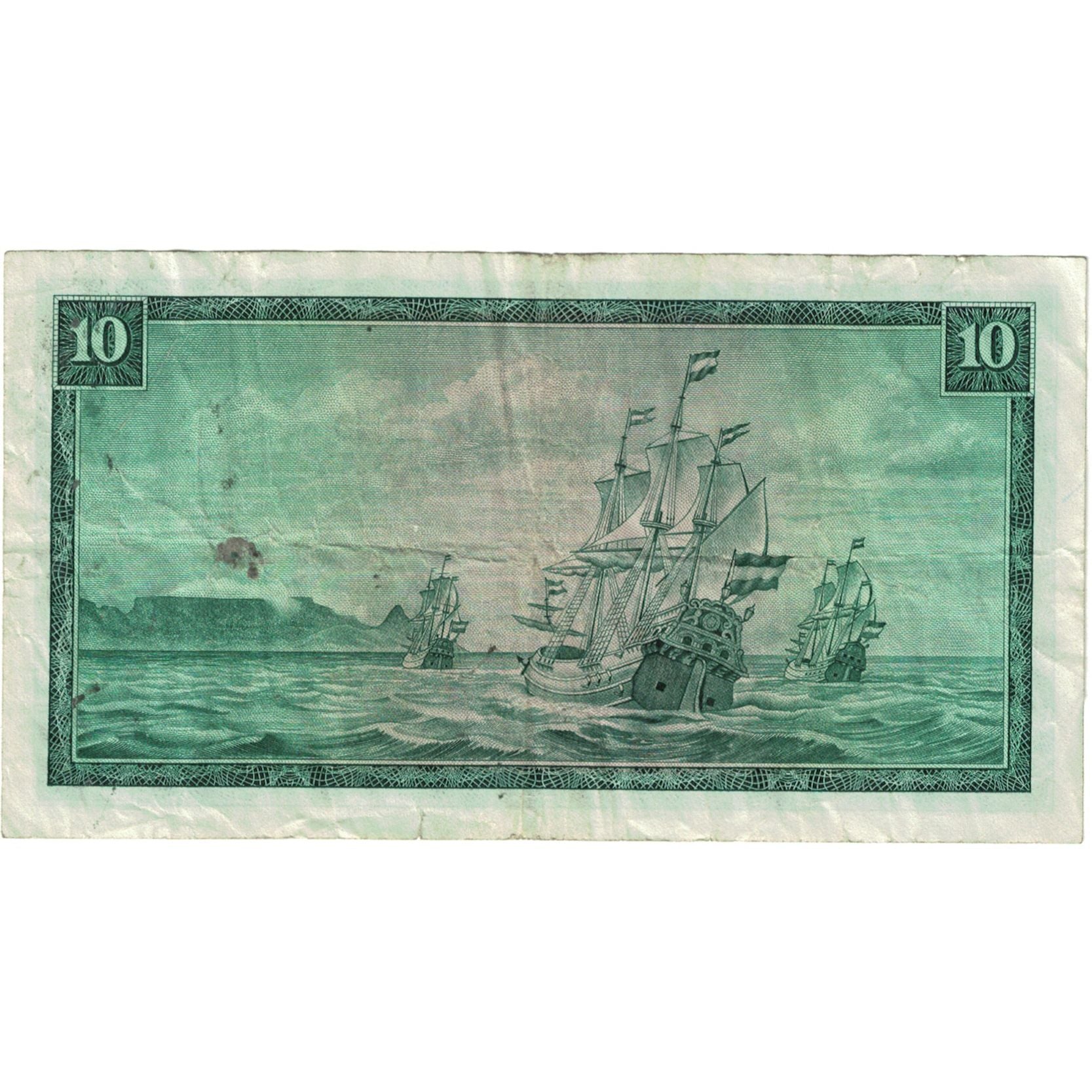 Banknote, South Africa, 10 Rand, 1967-1974, KM:114b, F(12-15)