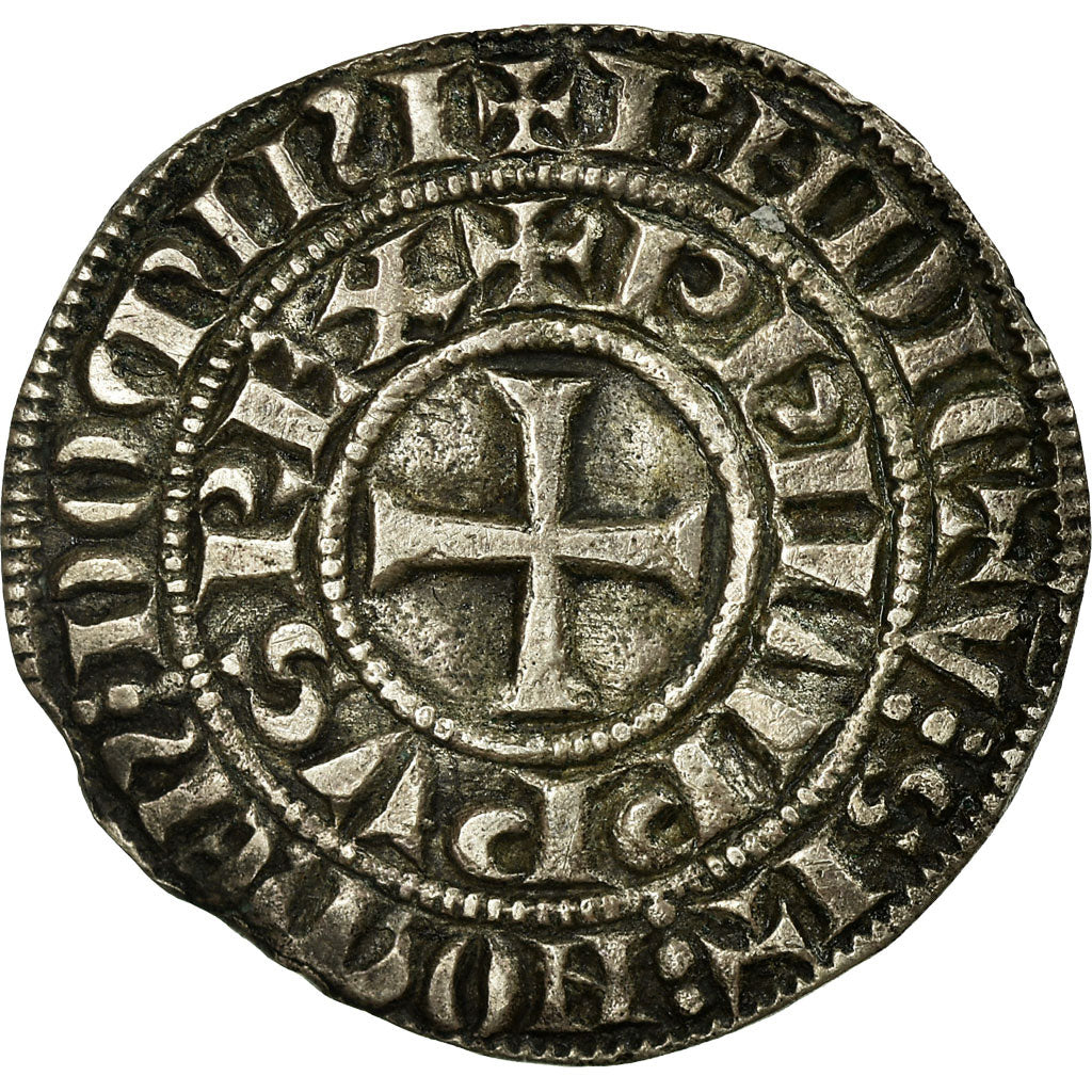 Coin, France, Philip IV, Maille Tierce, EF(40-45), Silver, Duplessy:219