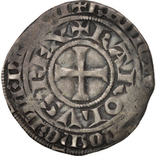 France, Charles IV, Maille Blanche, VF(30-35), Silver, Duplessy:243