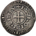 France, Charles IV, Maille Blanche, VF(30-35), Silver, Duplessy:243
