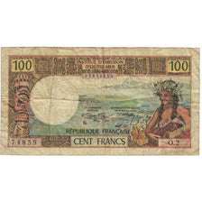 Banknote, New Caledonia, 100 Francs, 1972, KM:63a, VG(8-10)