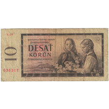 Banknote, Czechoslovakia, 10 Korun, 1960, KM:88a, VG(8-10)
