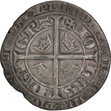 France, Jean II, Gros Blanc aux fleurs de lis, VF(30-35), Silver, Duplessy:312