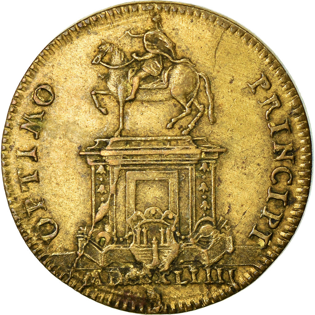 France, Token, Place de la Bourse, Statue Equestre de Louis XV, Bordeaux