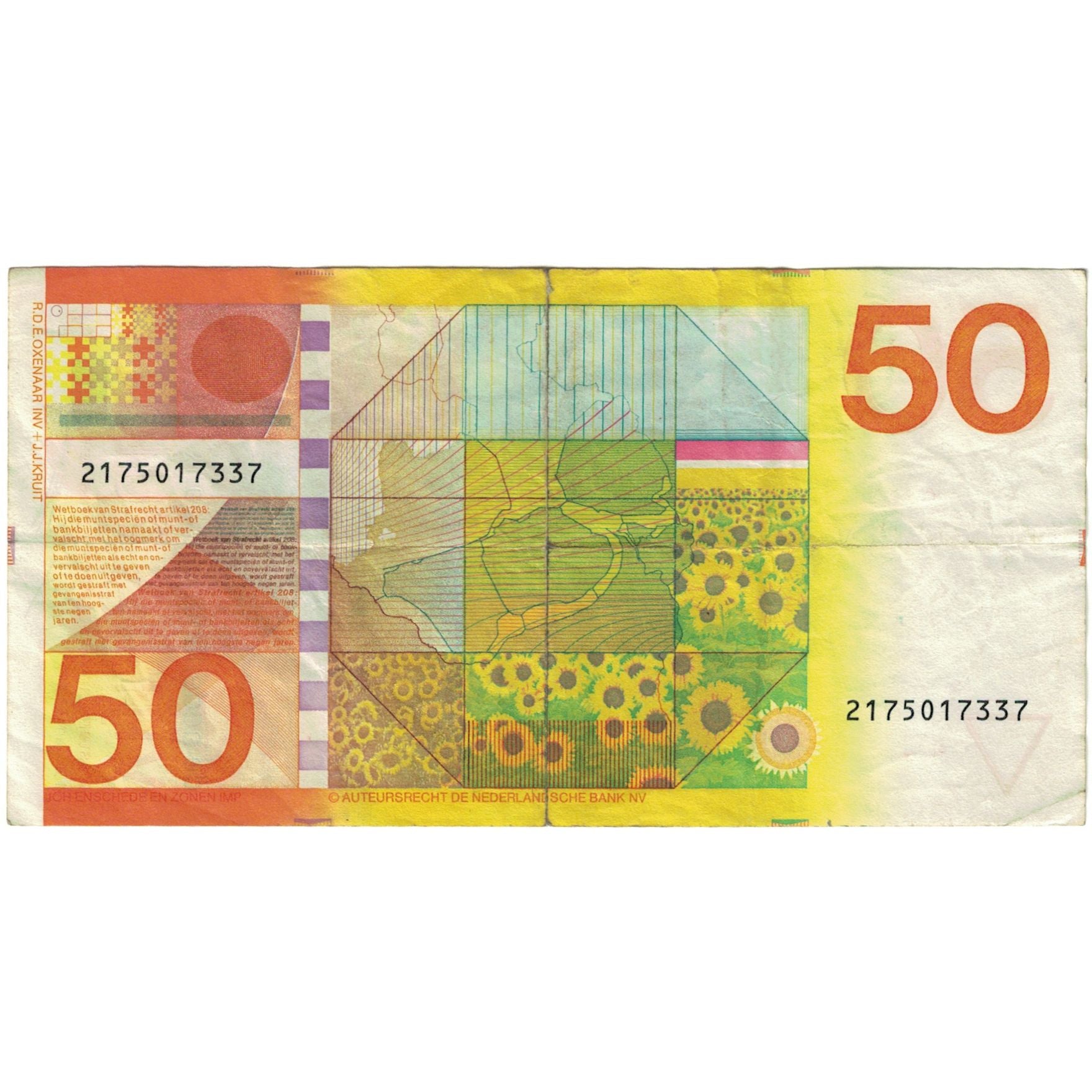 Banknote, Netherlands, 50 Gulden, 1982, 1982-01-04, KM:96, VF(30-35)