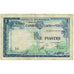 Nota, INDOCHINA FRANCESA, 1 Piastre = 1 Riel, 1954, KM:94, F(12-15)
