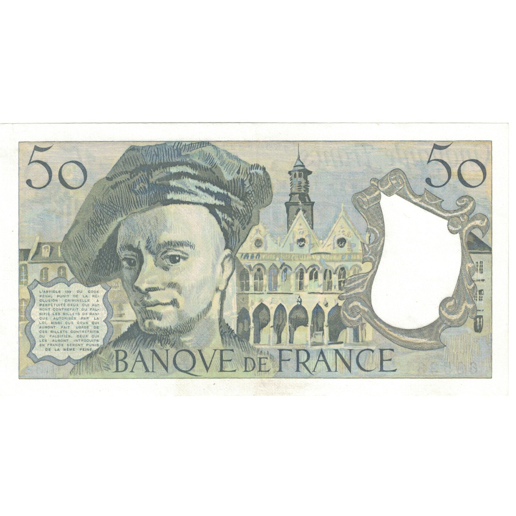 France, 50 Francs, Quentin de La Tour, 1983, H.32 69531, UNC(60-62)