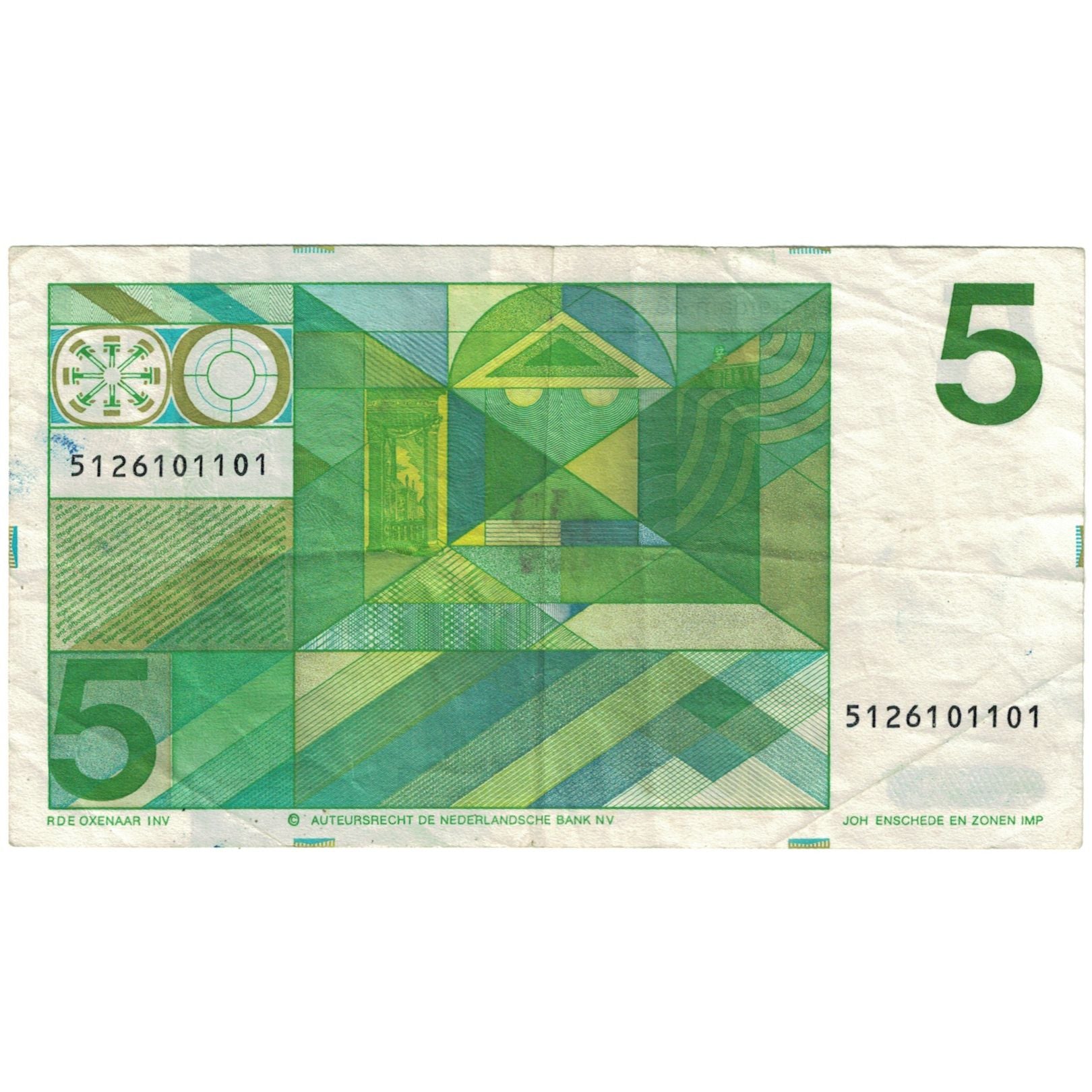 Banknote, Netherlands, 5 Gulden, 1973, 1973-03-28, KM:95a, VF(20-25)