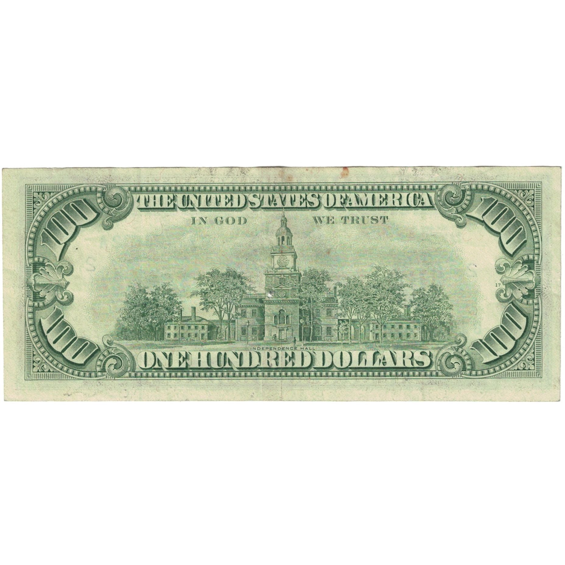 Banknote, United States, One Hundred Dollars, 1981, KM:3561, EF(40-45)