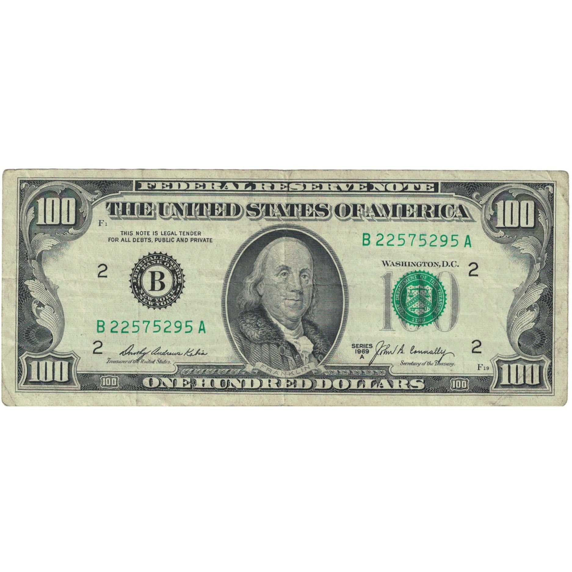 Banknote, United States, One Hundred Dollars, 1981, KM:3561, VF(20-25)