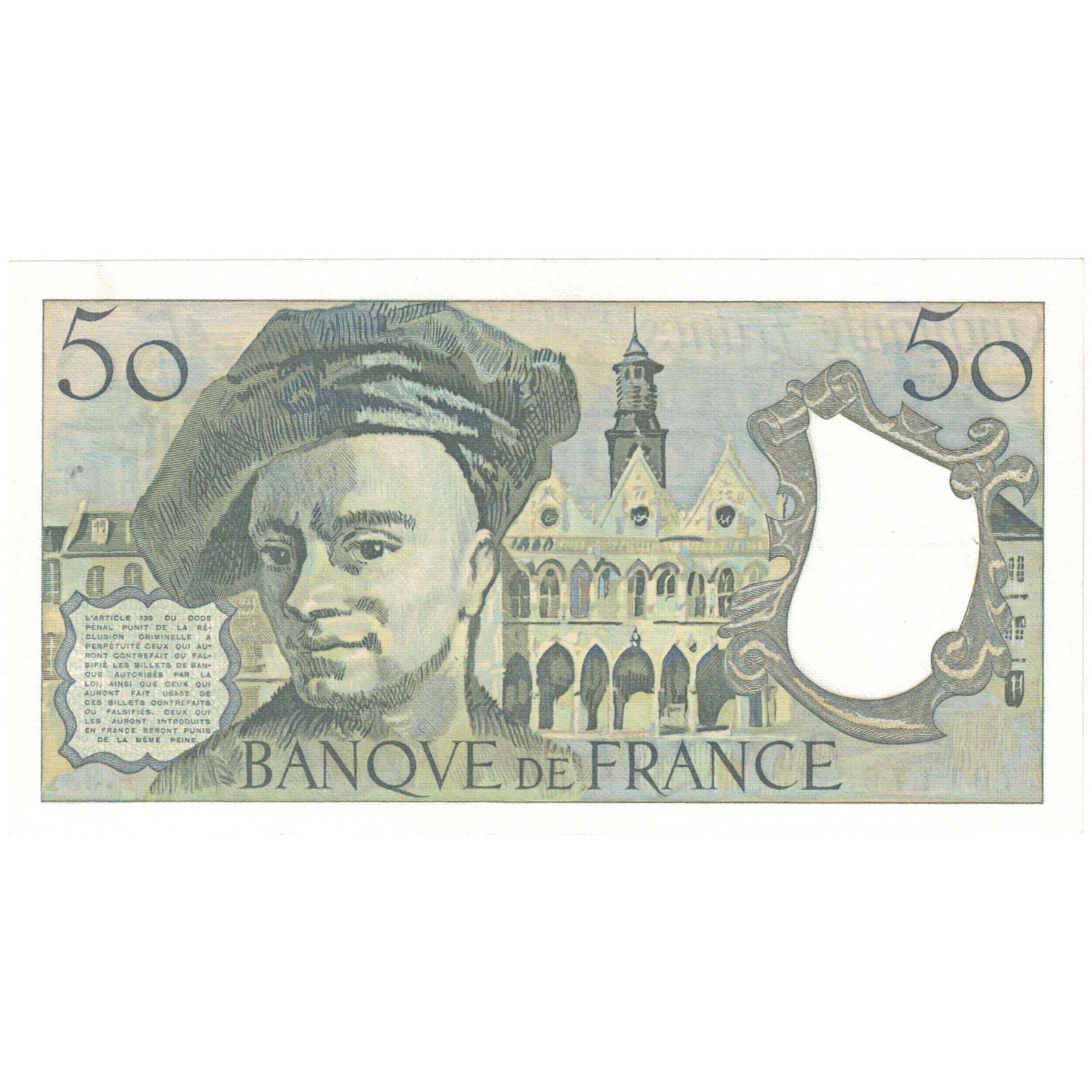 France, 50 Francs, Quentin de La Tour, 1983, P.33, UNC(65-70), Fayette:F67.17