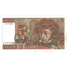 France, 10 Francs, Berlioz, 1978, D.306 157709, SPL, Fayette:63.18, KM:150c