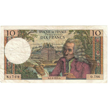 Frankrijk, 10 Francs, Voltaire, 1972, O.786 81789, TTB, Fayette:62.55, KM:147d