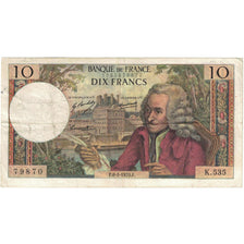Francia, 10 Francs, Voltaire, 1970, K.535 79870, MB, Fayette:62.55, KM:147d