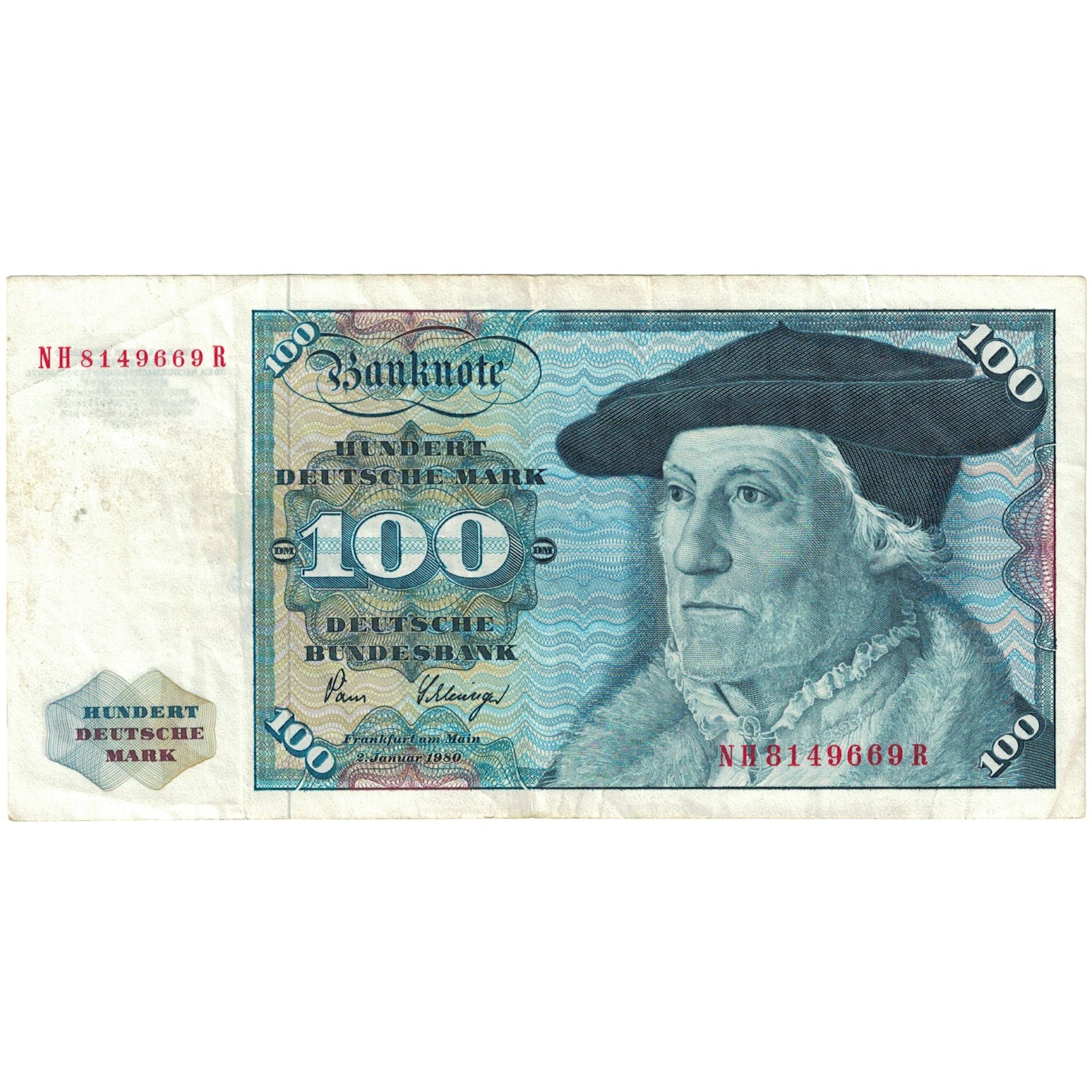 Banknote, GERMANY - FEDERAL REPUBLIC, 100 Deutsche Mark, 1980, 1980-01-02