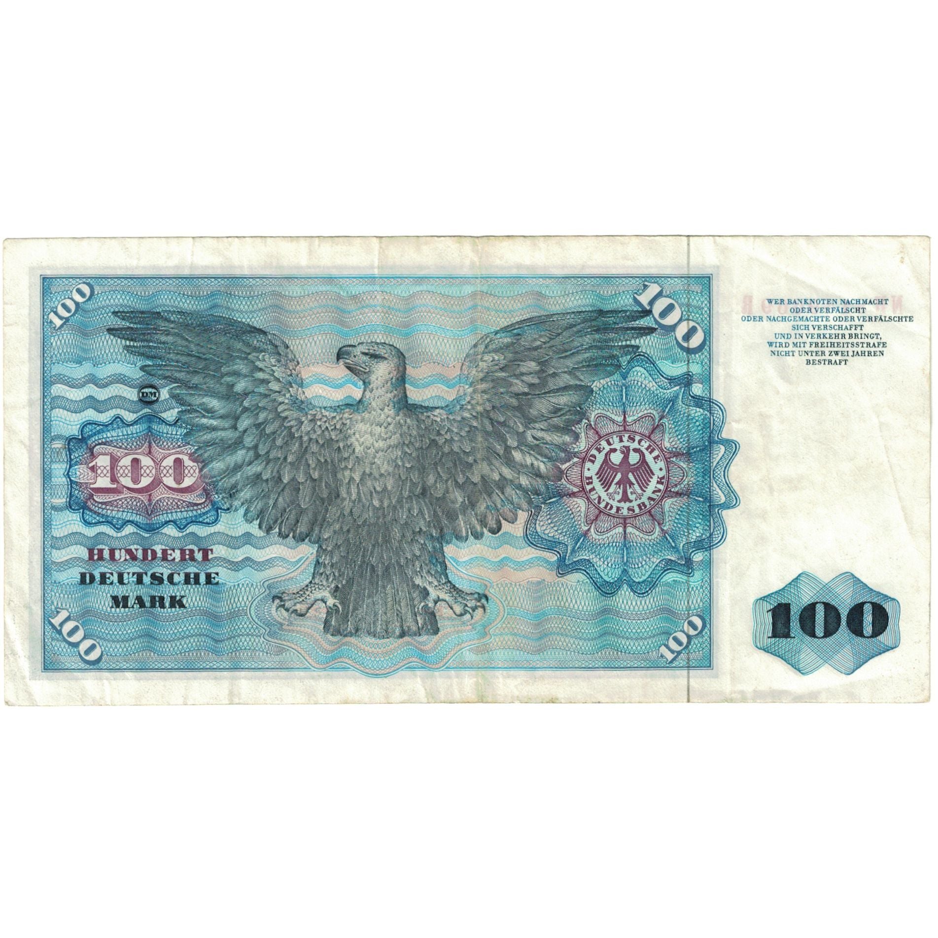 Banknote, GERMANY - FEDERAL REPUBLIC, 100 Deutsche Mark, 1980, 1980-01-02