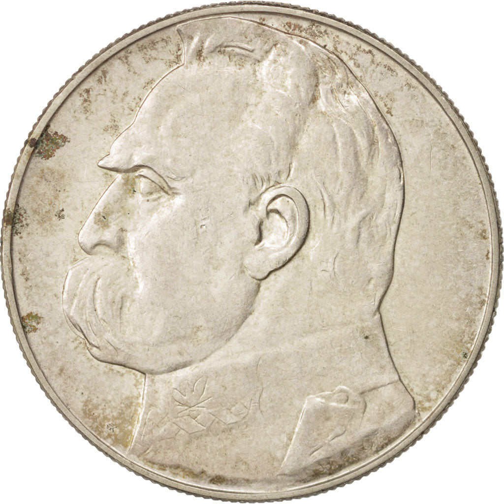 Poland, 10 Zlotych, 1936, Warsaw, EF(40-45), Silver, KM:29
