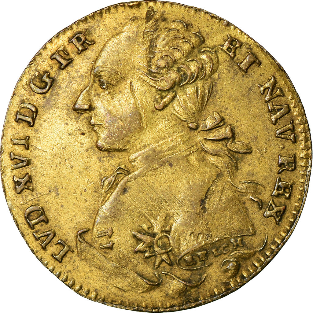 France, Token, Louis XVI, History, Reich, EF(40-45), Copper