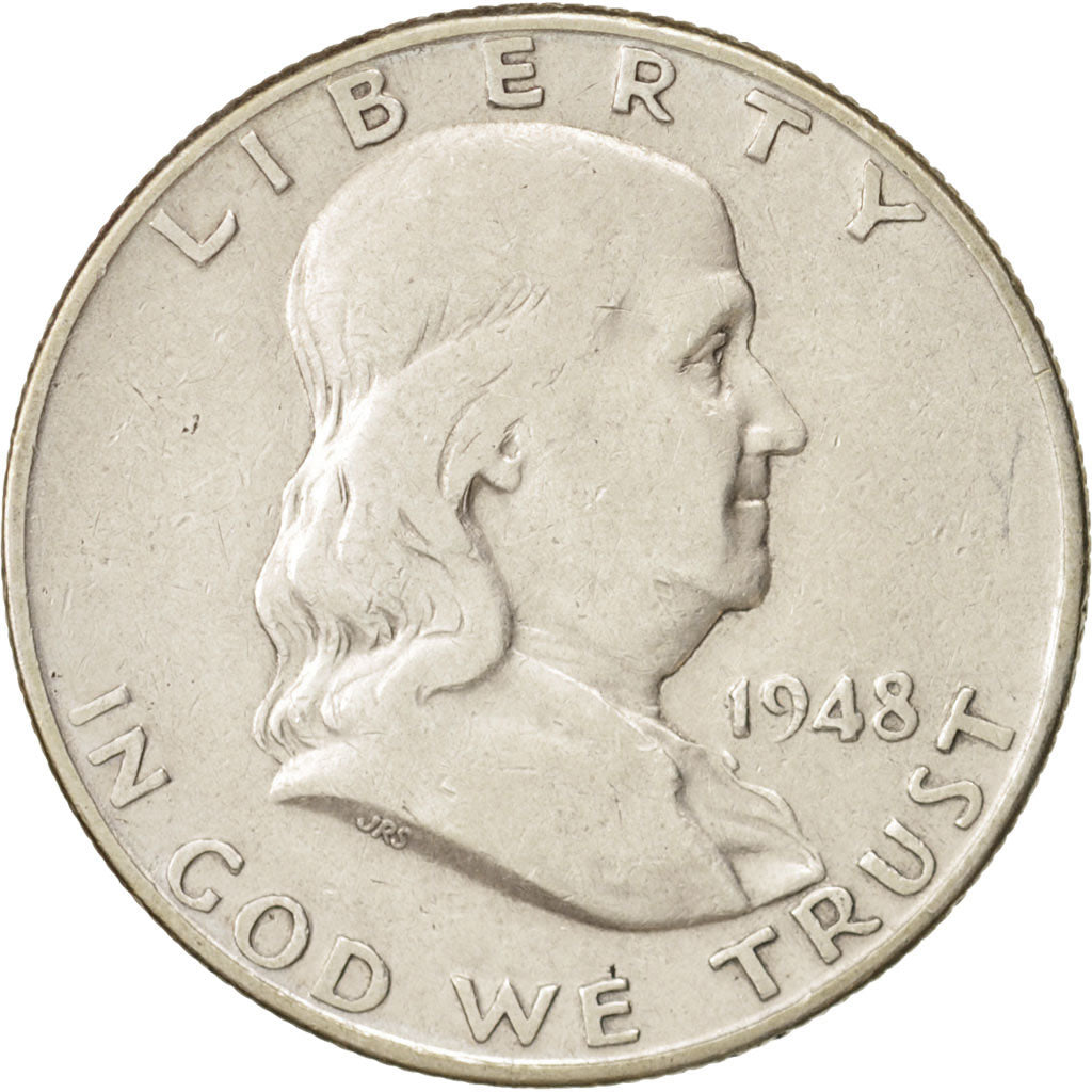 United States, Franklin Half Dollar, Half Dollar, 1948, U.S. Mint, Denver
