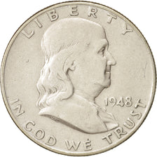 United States, Franklin Half Dollar, Half Dollar, 1948, U.S. Mint, Denver
