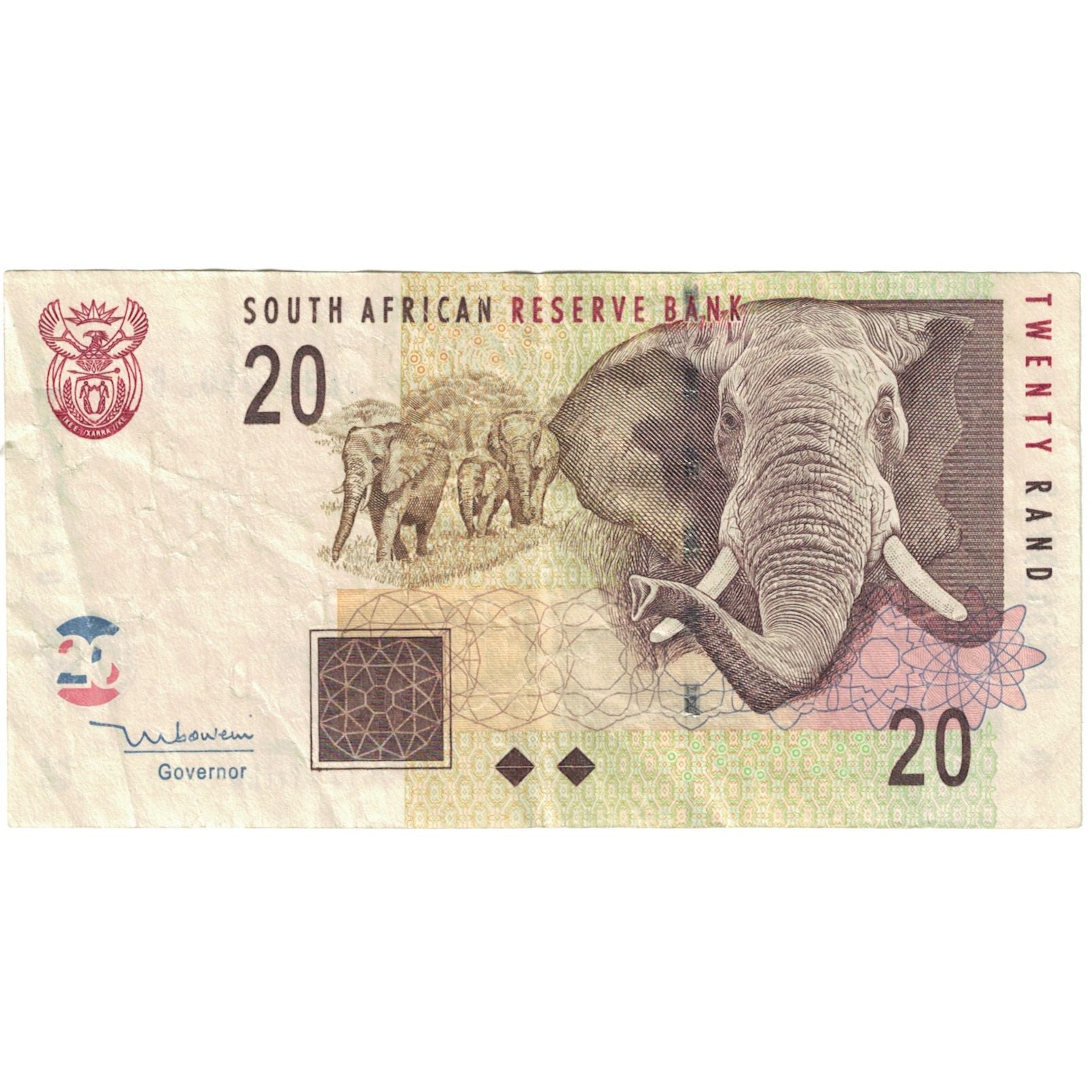 Banknote, South Africa, 20 Rand, KM:124b, UNC(65-70)