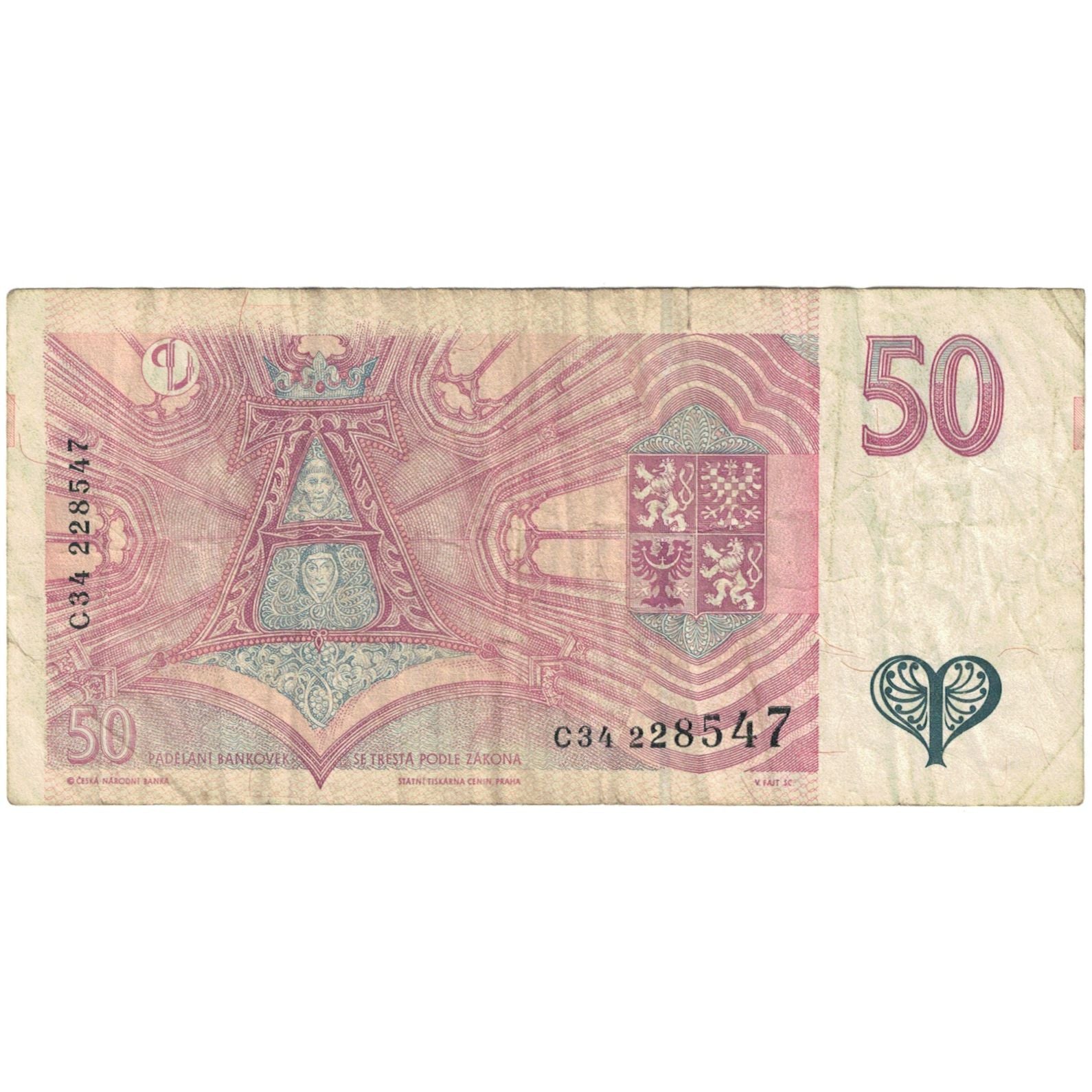 Banknote, Czech Republic, 50 Korun, 1997, KM:17, VF(20-25)