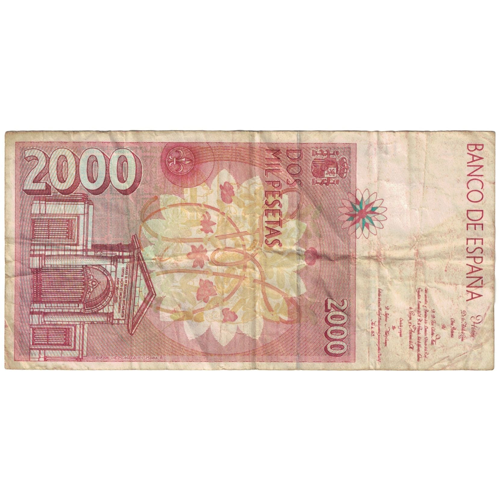 Banconote, Spagna, 2000 Pesetas, 1992, KM:162, B