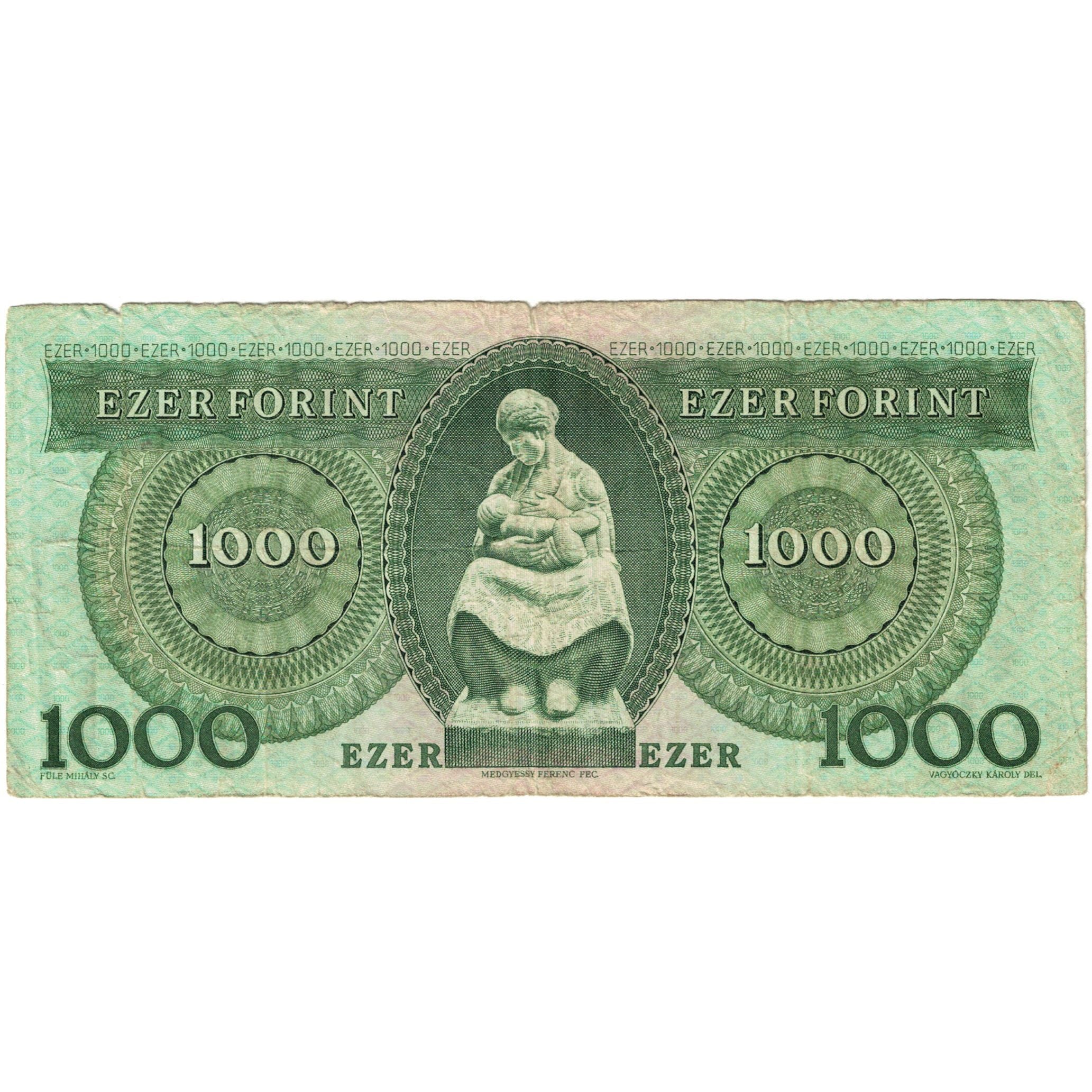 Banconote, Ungheria, 1000 Forint, 1996, KM:176c, B