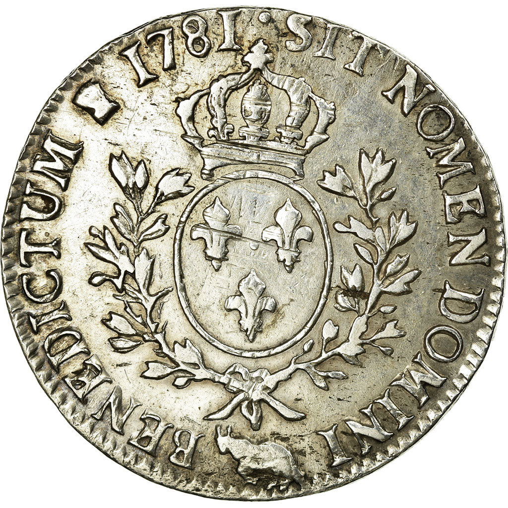 Münze, Frankreich, Louis XVI, Écu de Béarn aux branches d'olivier, Ecu, 1781