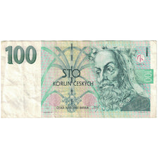Geldschein, Tschechische Republik, 100 Korun, 1997, KM:18, SS
